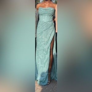 Teal Homecoming dress